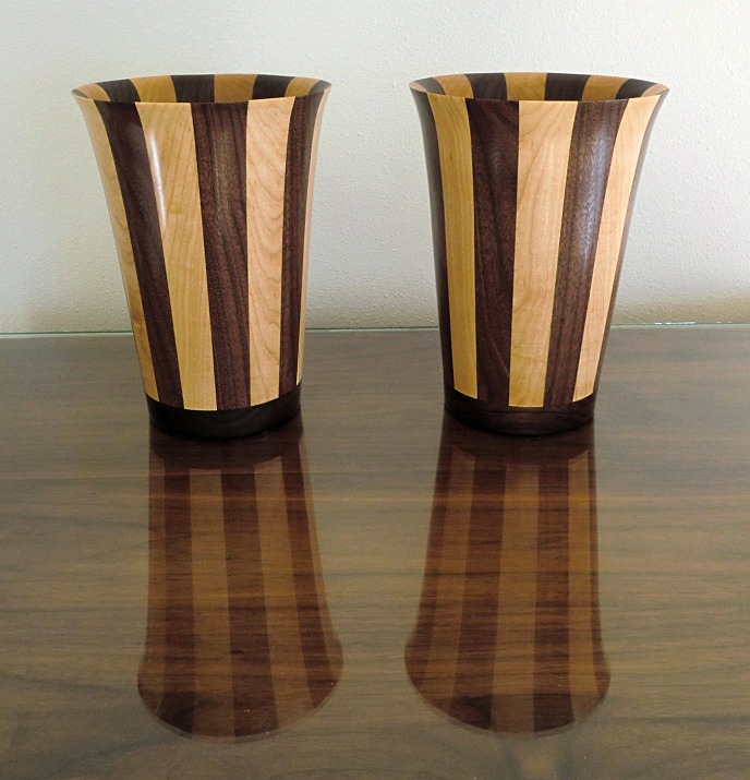Stave Bowl, Turned Stave Bowl, Turned Wooden Bowls, Stave Bowls