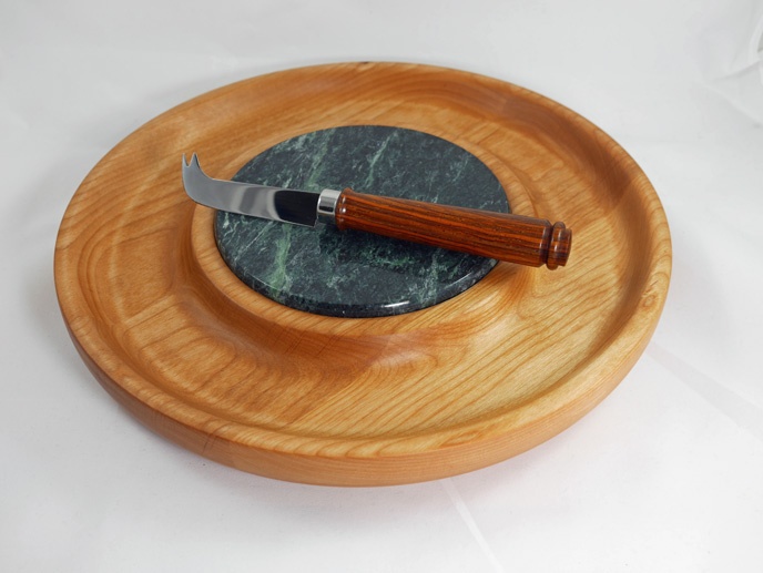 Cheese Board with Marble Tile