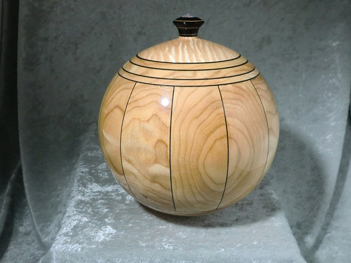 Stave Bowl, Turned Stave Bowl, Turned Wooden Bowl, Maple Bowl