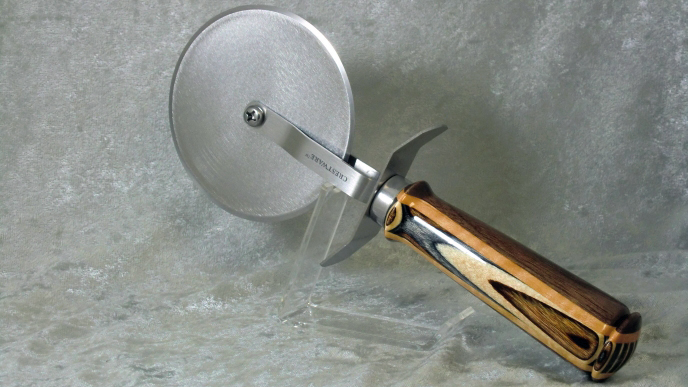 Pizza Cutter Turned Wooden Handle