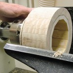 Stave Cylinder on Lathe