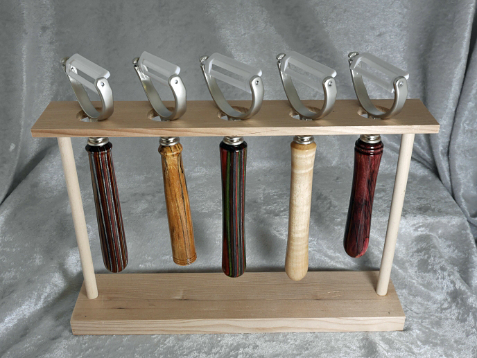 Turned Wooden handles, ceramic vegetable peelers