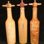 Wine Bottle Peppermill Trio